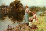 Waiting Paintings - Waiting for the Ferryman by Henry John Yeend King